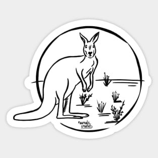 Australia: Australian kangaroo Sticker